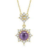 925 Silver Amethyst Pendant Necklace