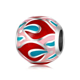 Sterling Silver Rainbow Beads for DIY Bracelet, Pendant Charms