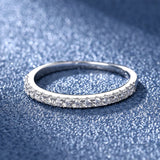925 Silver Pass Diamond Test Round Moissanite Ring Cocktail Jewelry