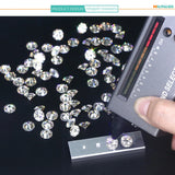 925 Silver Pass Diamond Test Round Moissanite Ring Cocktail Jewelry
