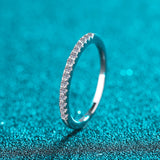 925 Silver Pass Diamond Test Round Moissanite Ring Cocktail Jewelry