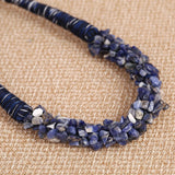 Natural Stone Pendant Choker Necklace Coral Rope Necklace For Women