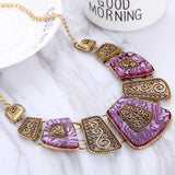 Vintage Geometric Choker Necklace For Women Retro Party Jewelry