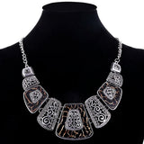 Vintage Geometric Choker Necklace For Women Retro Party Jewelry
