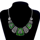 Vintage Geometric Choker Necklace For Women Retro Party Jewelry