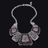 Vintage Geometric Choker Necklace For Women Retro Party Jewelry