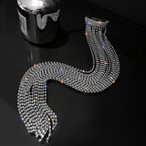 Rhinestone Ponytail Tassel Hair Chain Headwear Crystal Hair Pin Jewelry