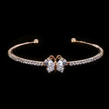 Golden Plated Butterfly Cuff Bracelet for Wedding