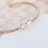 Golden Plated Butterfly Cuff Bracelet for Wedding