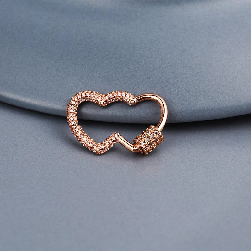 Pave CZ Spiral Clasps for Pearls - DIY Jewelry Making Supplies