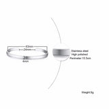 Minimalist Cross Cuff Bracelet Stainless Steel Open Bangle for Men