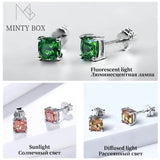925 Sterling Silver Diaspore Zultanite Stud Earrings