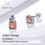 925 Sterling Silver Diaspore Zultanite Stud Earrings
