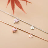 Fox Anklet 925 Sterling Silver Foot Bracelet Women Jewelry