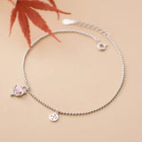 Fox Anklet 925 Sterling Silver Foot Bracelet Women Jewelry
