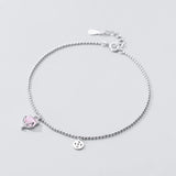 Fox Anklet 925 Sterling Silver Foot Bracelet Women Jewelry