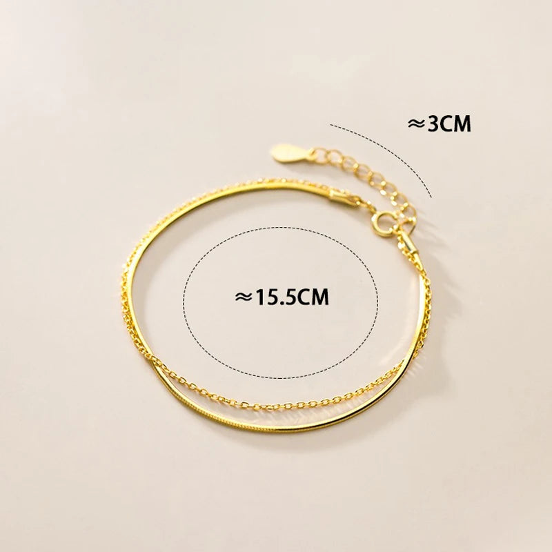 Winter Women's 15.5cm 925 Silver Bracelet, Neo-Gothic Style