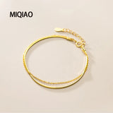 Winter Women's 15.5cm 925 Silver Bracelet, Neo-Gothic Style