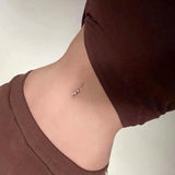 925 Silver Cross Belly Button Piercing Women Jewelry