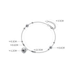 925 Silver Anklet Women Chain Retro Palace Bell Female Summer Accessory