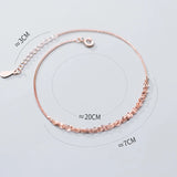 925 Silver Ankle Bracelets Women Beach Foot Chain