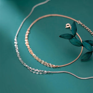 925 Silver Ankle Bracelets Women Beach Foot Chain