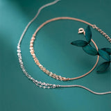 925 Silver Ankle Bracelets Women Beach Foot Chain