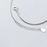 925 Silver Ankle Bracelets Women Beach Foot Chain