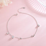 Sterling Silver Moon Anklet for Women Feet Chain Bracelet