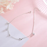 Sterling Silver Moon Anklet for Women Feet Chain Bracelet