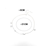 Sterling Silver Moon Anklet for Women Feet Chain Bracelet