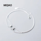 925 Sterling Silver Anklets For Women Foot Bracelet Female Charms