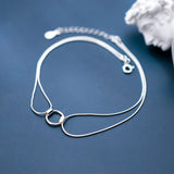 925 Sterling Silver Anklets For Women Foot Bracelet Female Charms
