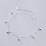 925 Silver Anklets For Women Square Foot Jewelry