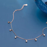 925 Silver Anklets For Women Square Foot Jewelry