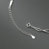 925 Sterling Silver Anklets Woman Barefoot Tobillera Women's Leg Bracelet