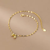 925 Silver Anklets Bell Bracelet Leg Tobillera Foot Chain Summer Jewelry