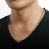 925 Silver Bamboo Ingot Melon Seed Chain 45-55" 1.6-4MM Man Necklace
