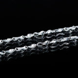 925 Silver Bamboo Ingot Melon Seed Chain 45-55" 1.6-4MM Man Necklace