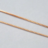 925 Silver Box Chain Long 40 45 50 55 Wide 0.7 0.8 1.0 1.2 mm Necklace