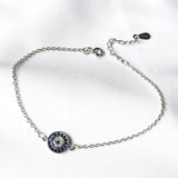 925 Silver Evil Eye Anklet Foot Bracelet Leg Chain Gift