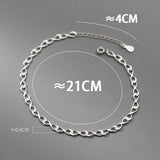 925 Silver Figure 8 Number Anklet Women Foot Chain Summer Gift