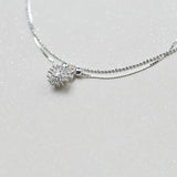925 Silver Dandelion Flower Ankle Bracelet for Women