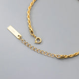 925 Sterling Silver Rope Chain Bracelet Women's Jewelry