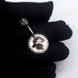 925 Silver Hexagram Belly Button Piercing Fine Jewelry