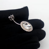 925 Silver Hexagram Belly Button Piercing Fine Jewelry