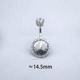 925 Silver Hexagram Belly Button Piercing Fine Jewelry