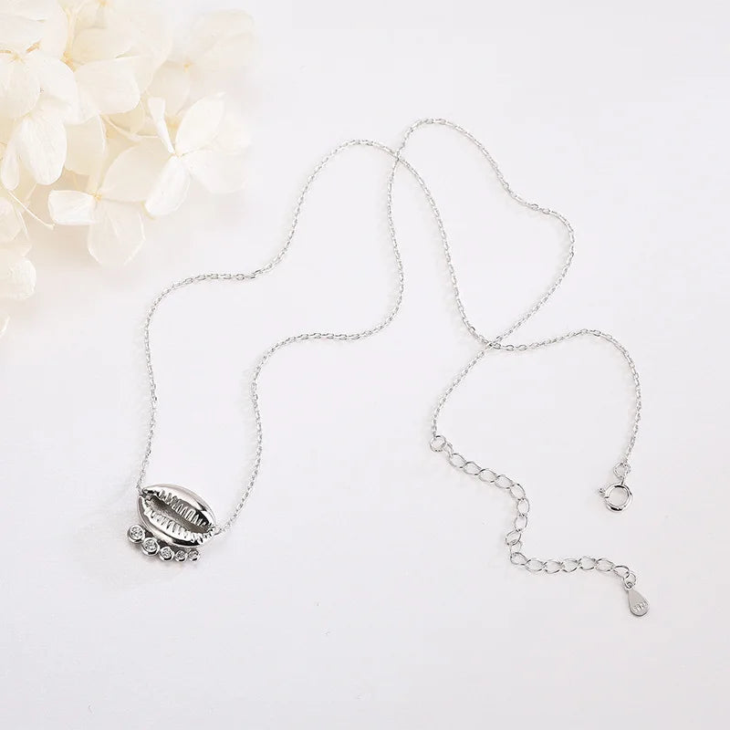 925 Silver Diamond Lip Necklace Women Choker