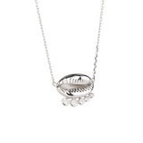 925 Silver Diamond Lip Necklace Women Choker