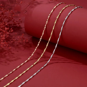 925 Silver Melon Seed Chain 40-55 Inch Rose Necklace Pendant